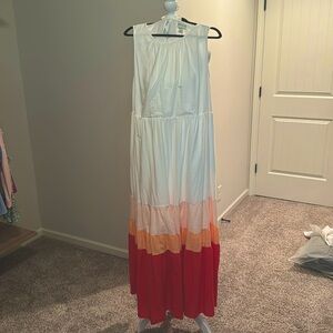 Ava & Viv colorblock Maxi 2X NWOT